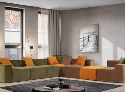 Modern L-shape Couch Luxury Living room Corner sofa Corner sofa Textile Furniture